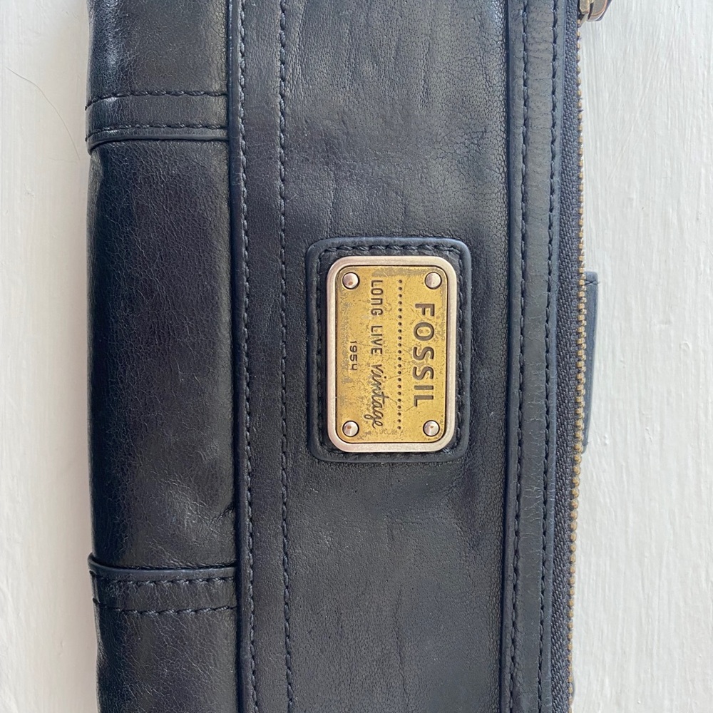 Fossil Black Genuine Leather Wallet